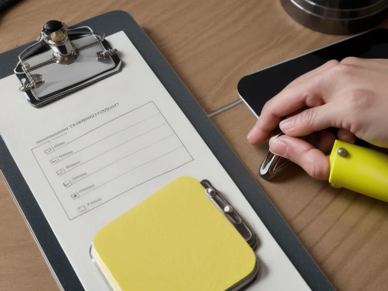 Checkliste für MPU Kursmodule mit Markierungen und Textmarker