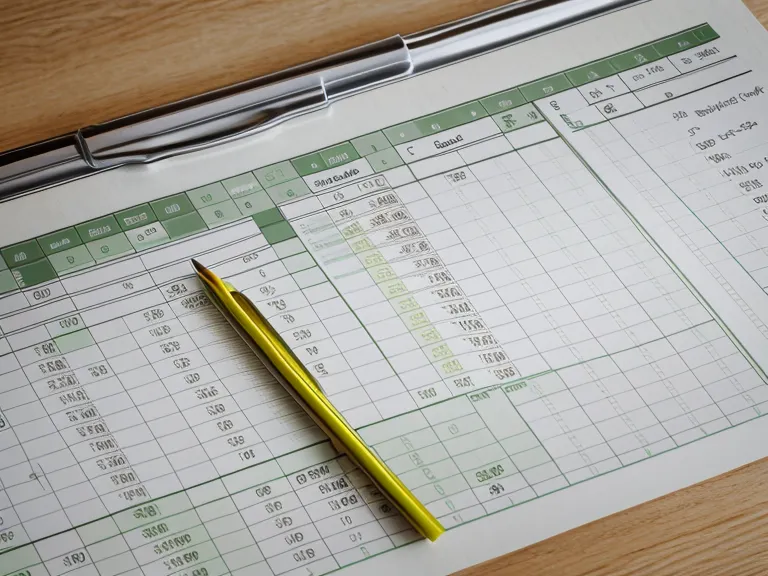 Nahaufnahme einer Excel-Tabelle beim Online-Kurs-Vergleich zur Analyse von MPU-Modulstruktur und Lehrgespräch-Stunden