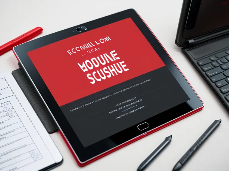 Detailansicht der Modulstruktur eines MPU Online Kurses mit handschriftlichen Notizen.