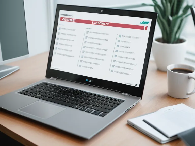 Nahaufnahme einer Qualitäts-Checkliste für MPU-Online-Kurse auf einem Laptop-Bildschirm.